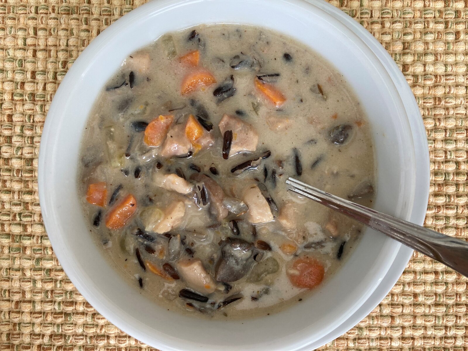 Chicken & Wild Rice Soup with Mushrooms