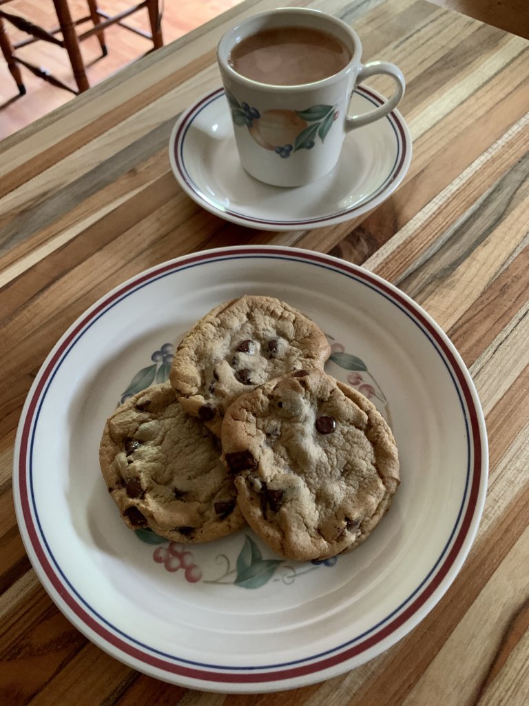Chocolate Chip Cookies And Tea