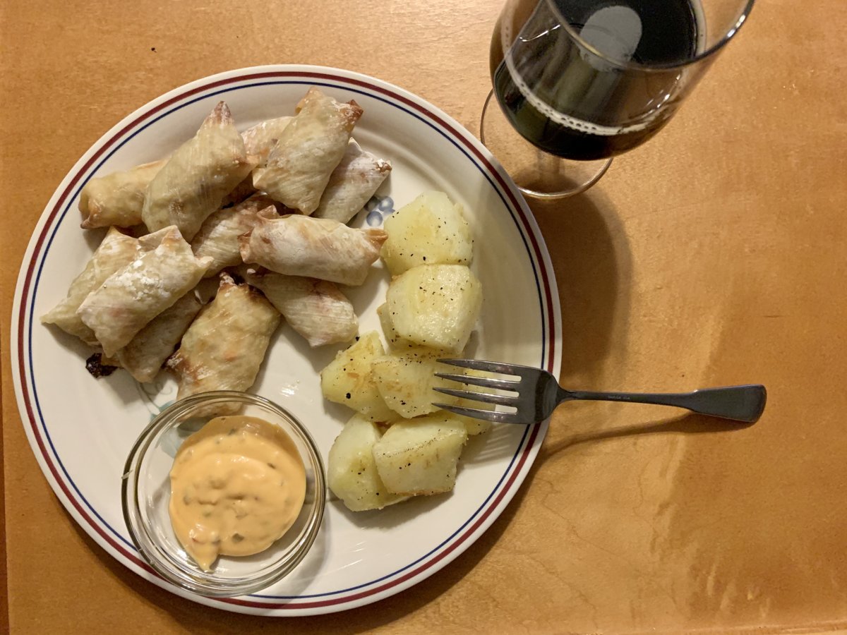 Corned Beef And Cabbage Wontons & Potatoes