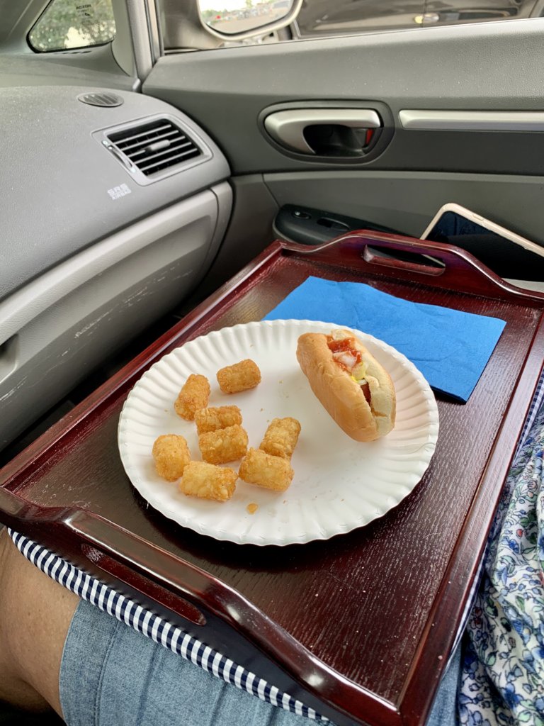 Couch Tray Works In The Car!