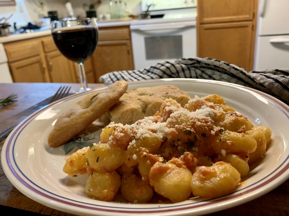 Crispy Gnocchi W/ Vodka Cream Sauce