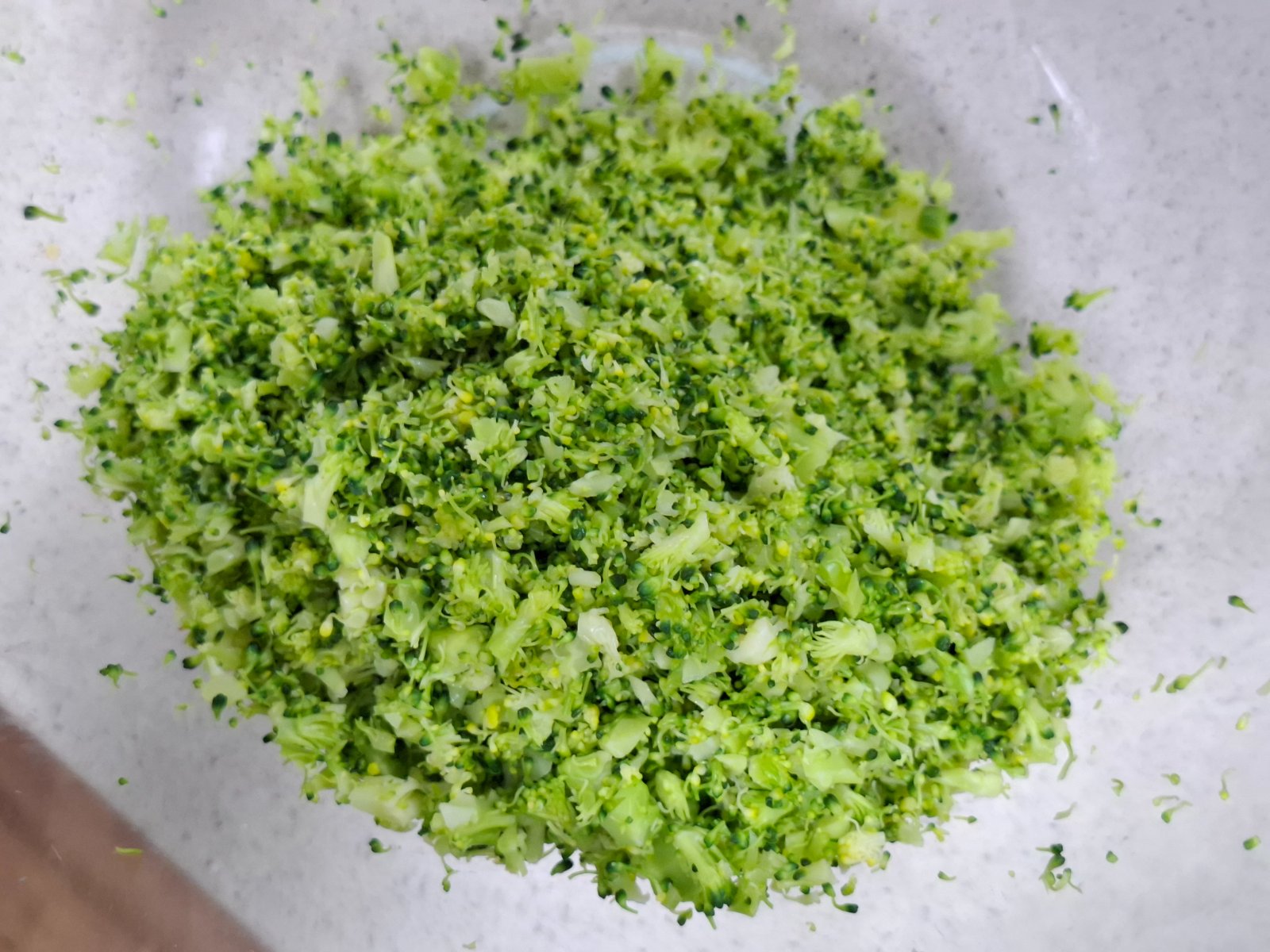 Crumbled broccoli
