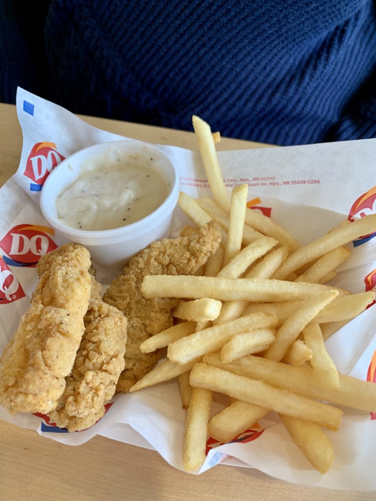 DQ Chicken Strips With Gravy