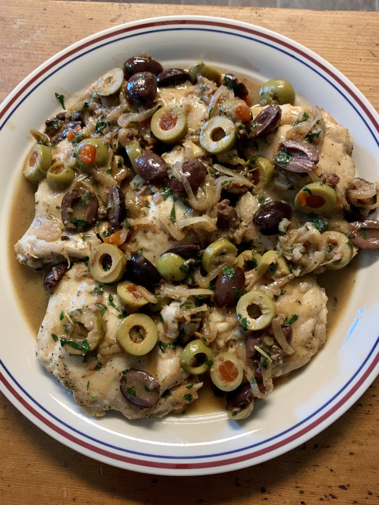 ElizabethB's Braised Chicken And Olives