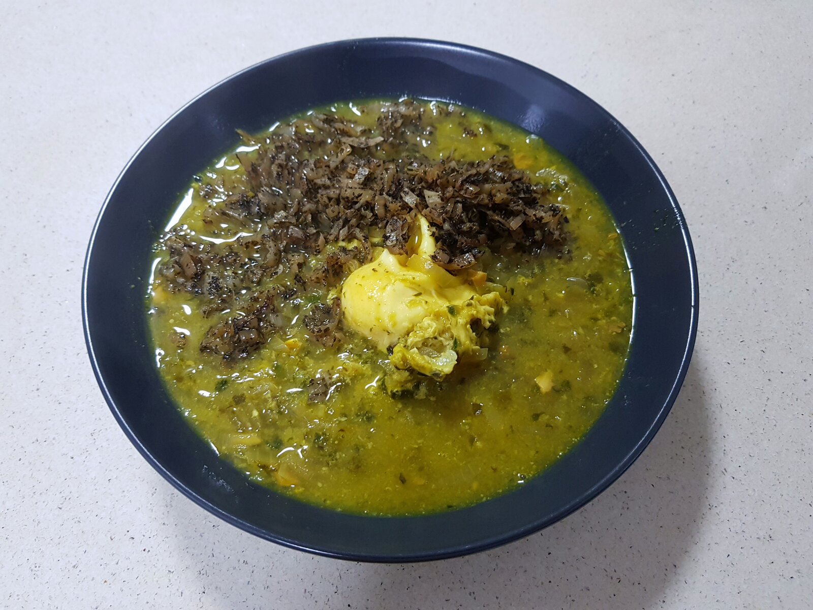 Eshkaneh - Persian Egg & Onion Soup