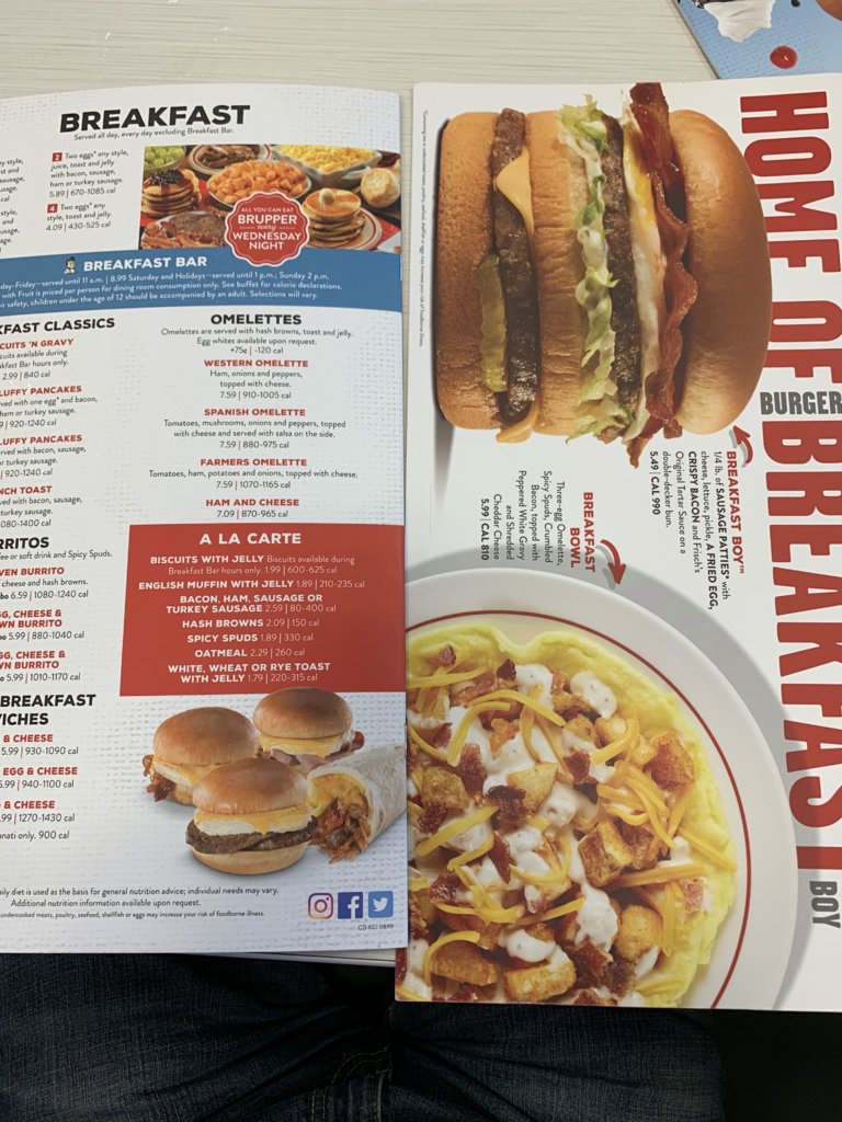 Frisch's Menu