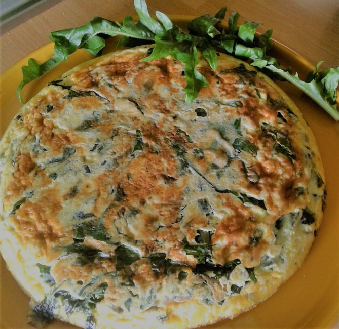 Frittata with Dandelion