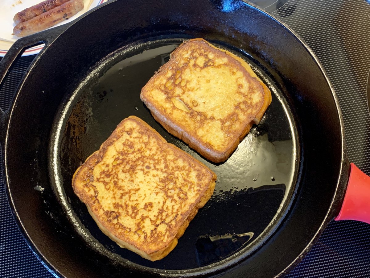 Frying French Toast!