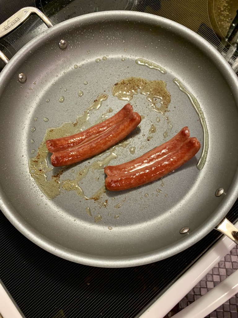 Frying Hot Dogs