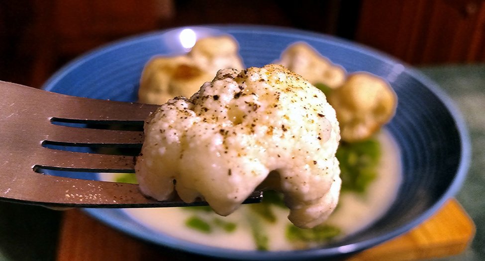 Garlic Butter Cauliflower Close Up