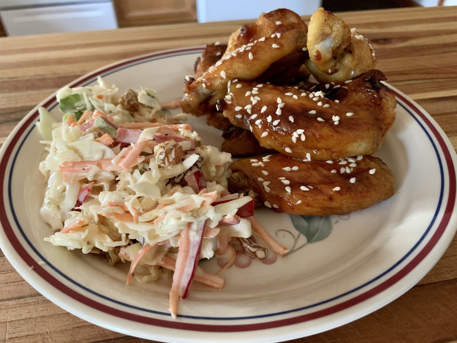 Ginger-Orange Chicken Wings & Citrus Slaw