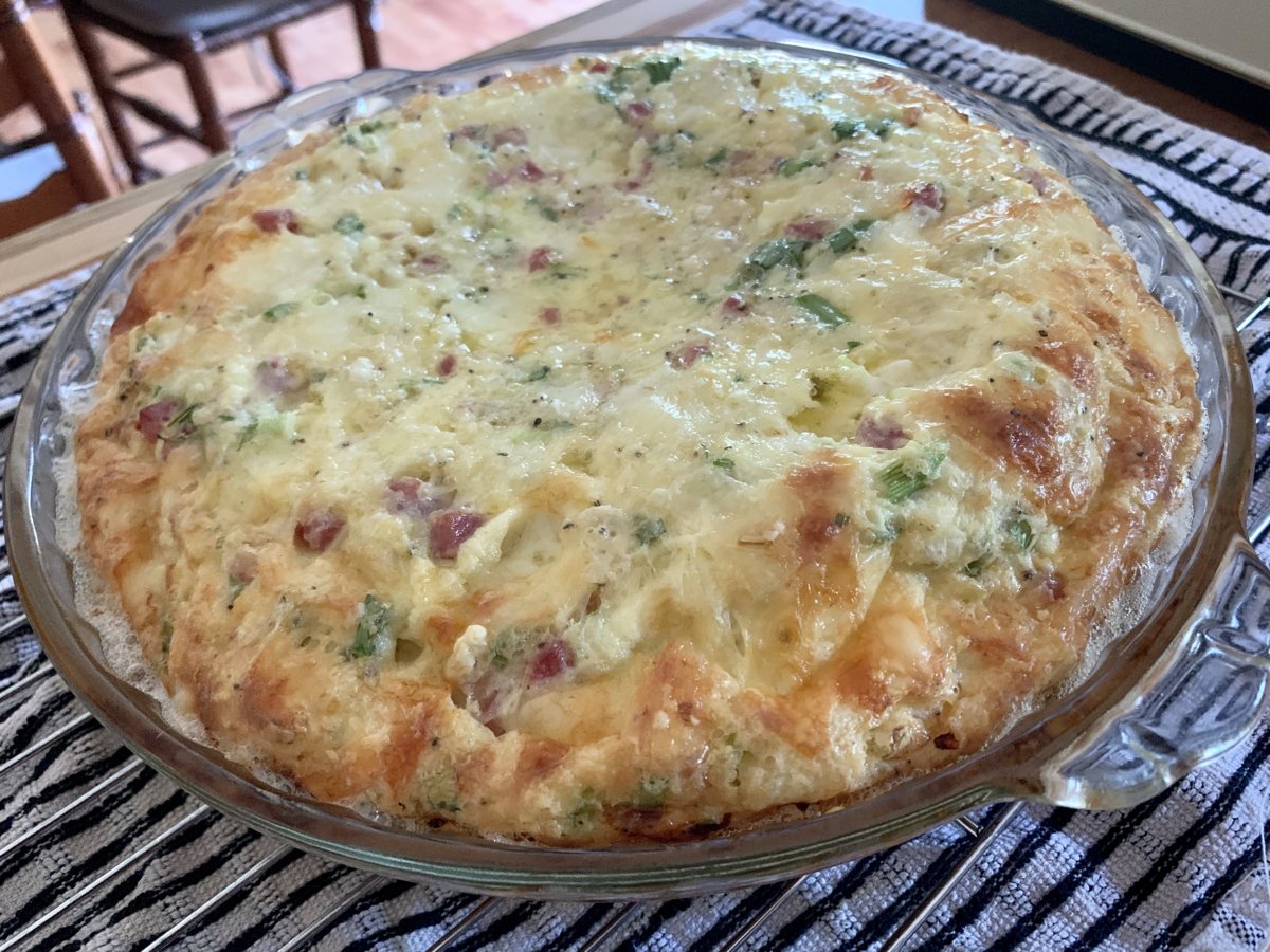 Ham And Cheese Impossible Pie