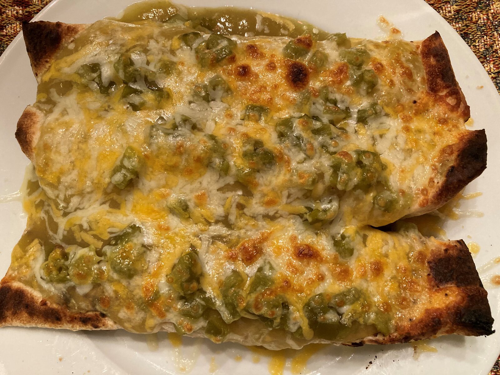 Hatch Green Chiles & Chicken Enchiladas