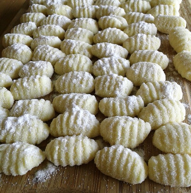 Homemade potato gnocchi