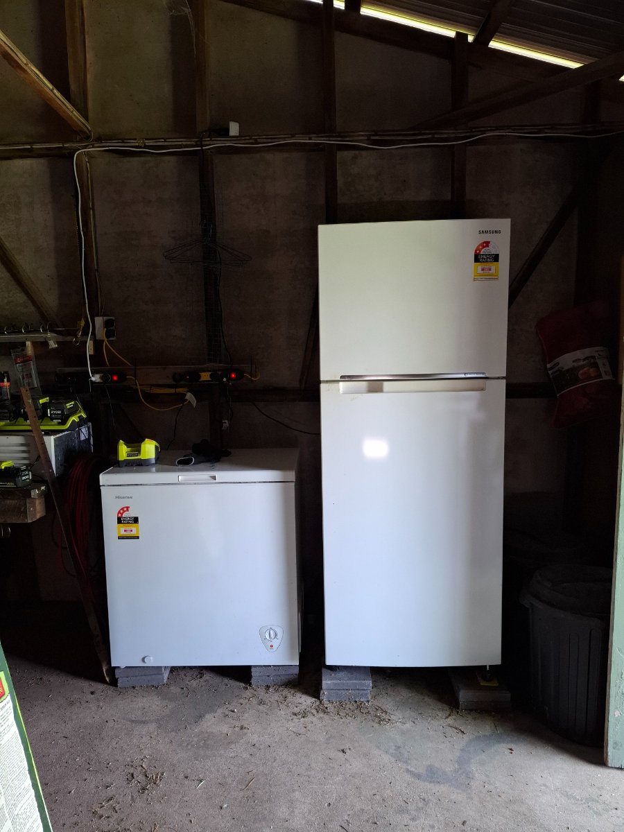 in the garage there is