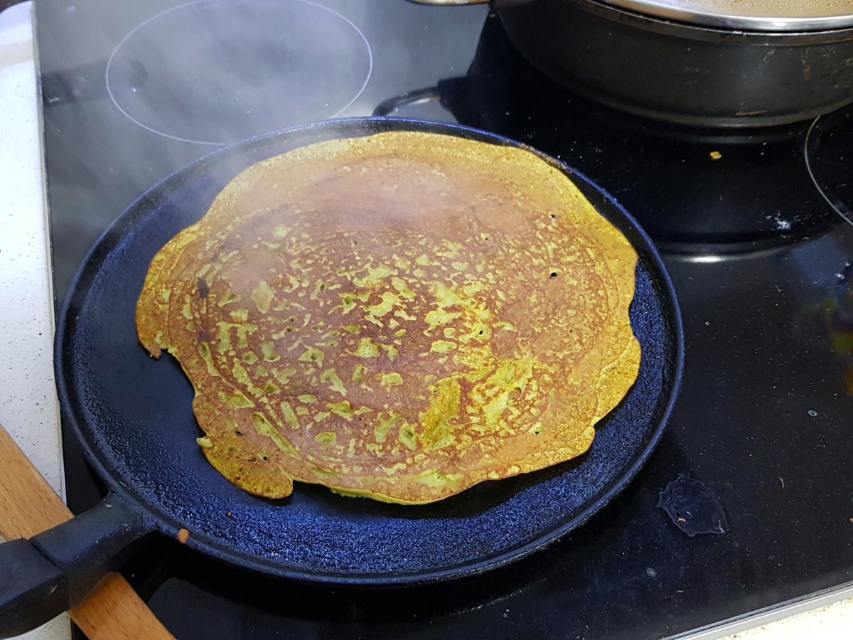 Indian chaura na poora, or Black-Eyed Bean Pancakes