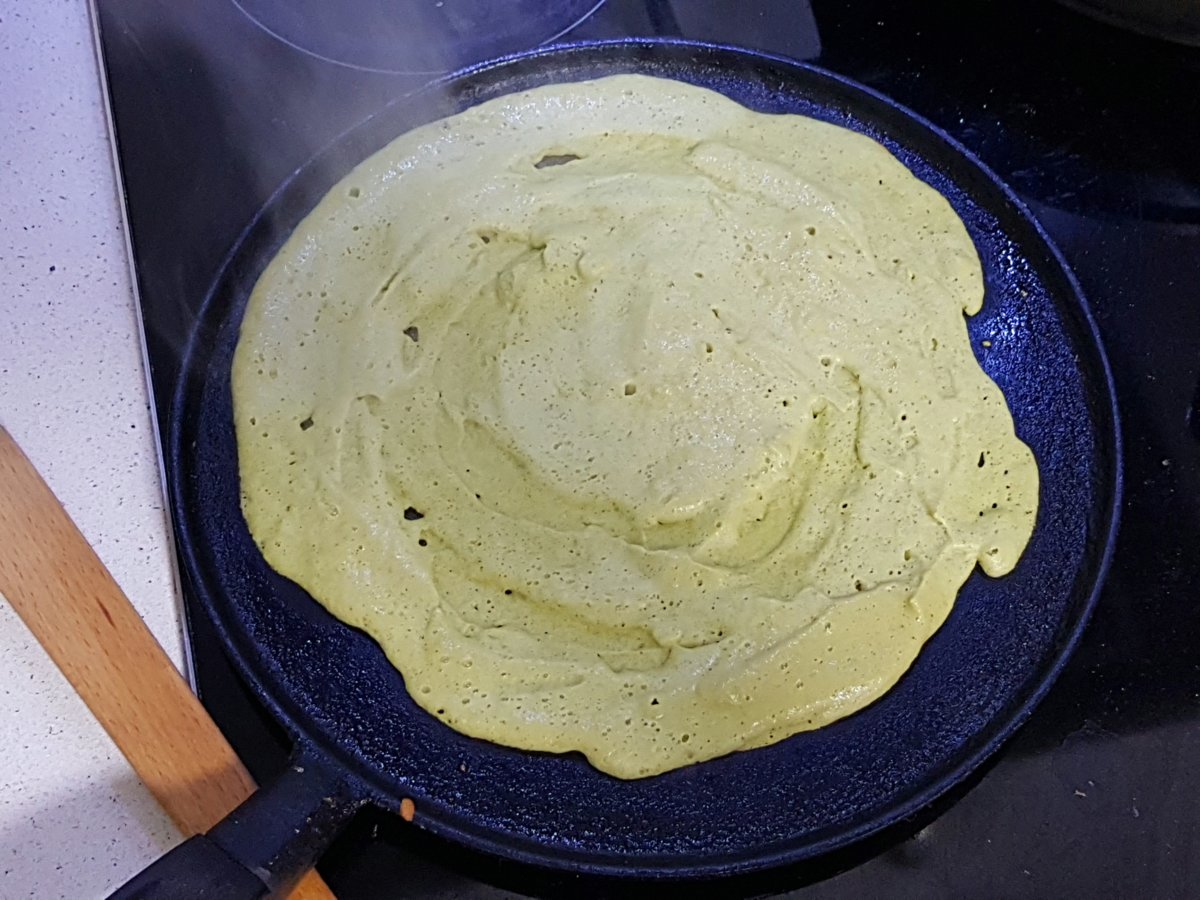 Indian chaura na poora, or Black-Eyed Bean Pancakes