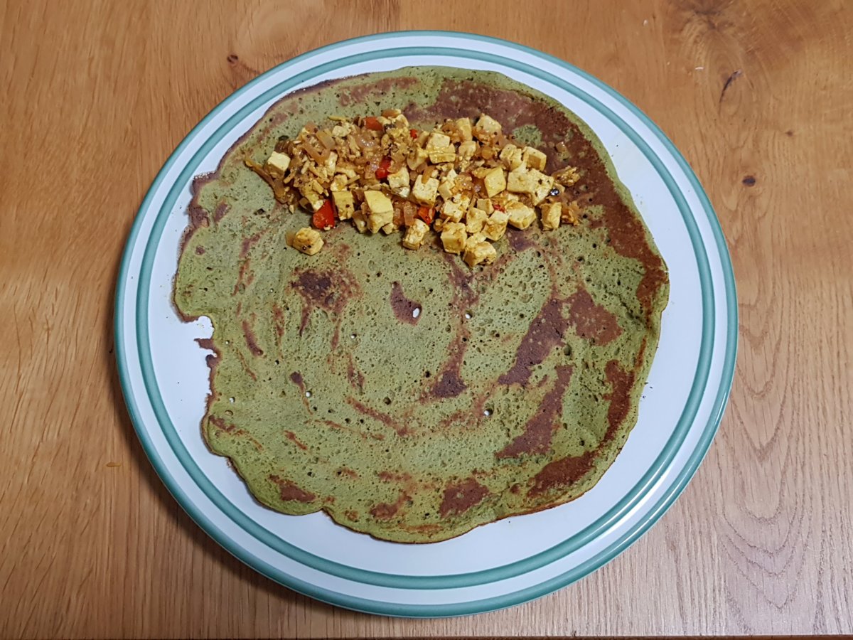 Indian chaura na poora, or Black-Eyed Bean Pancakes