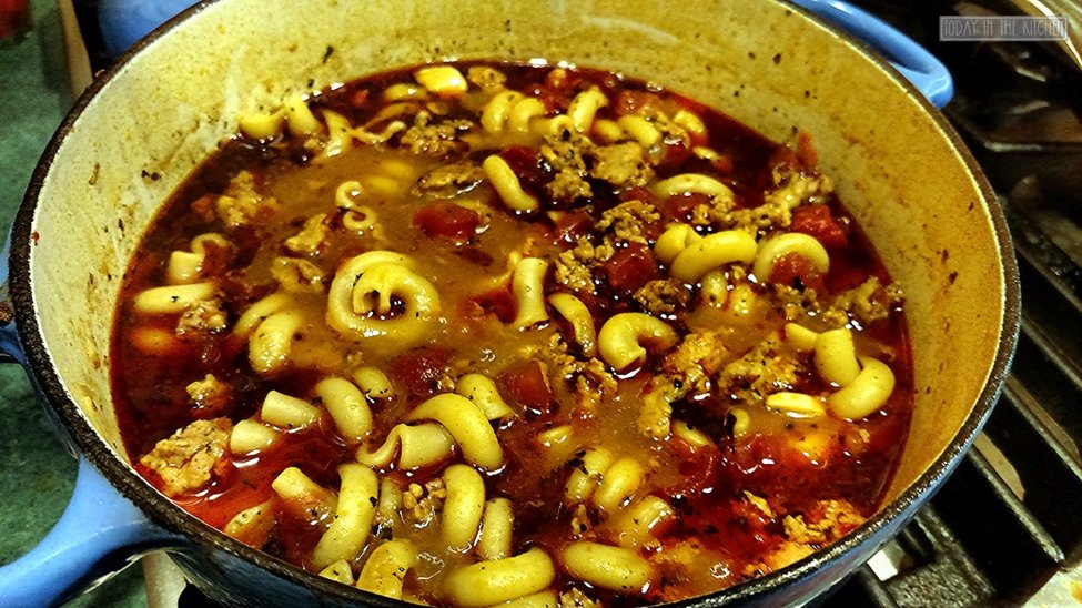 Italian Goulash in pot