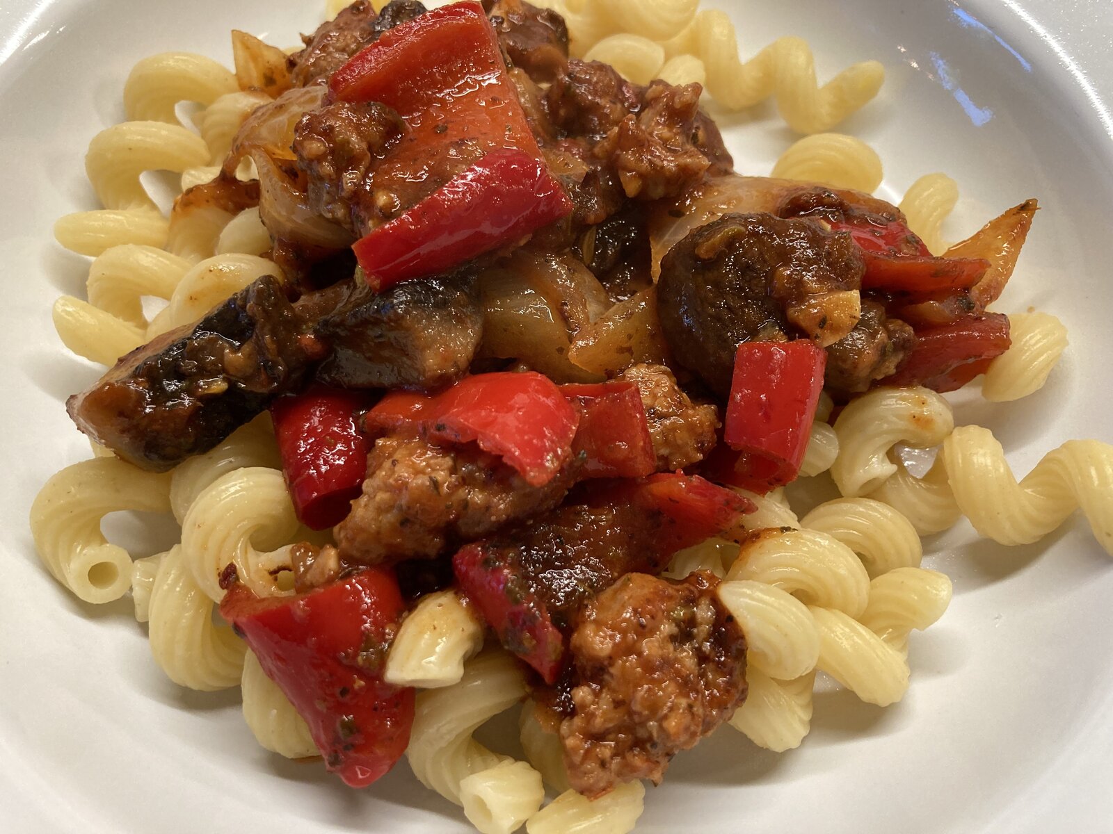 Italian Sausage Cacciatore