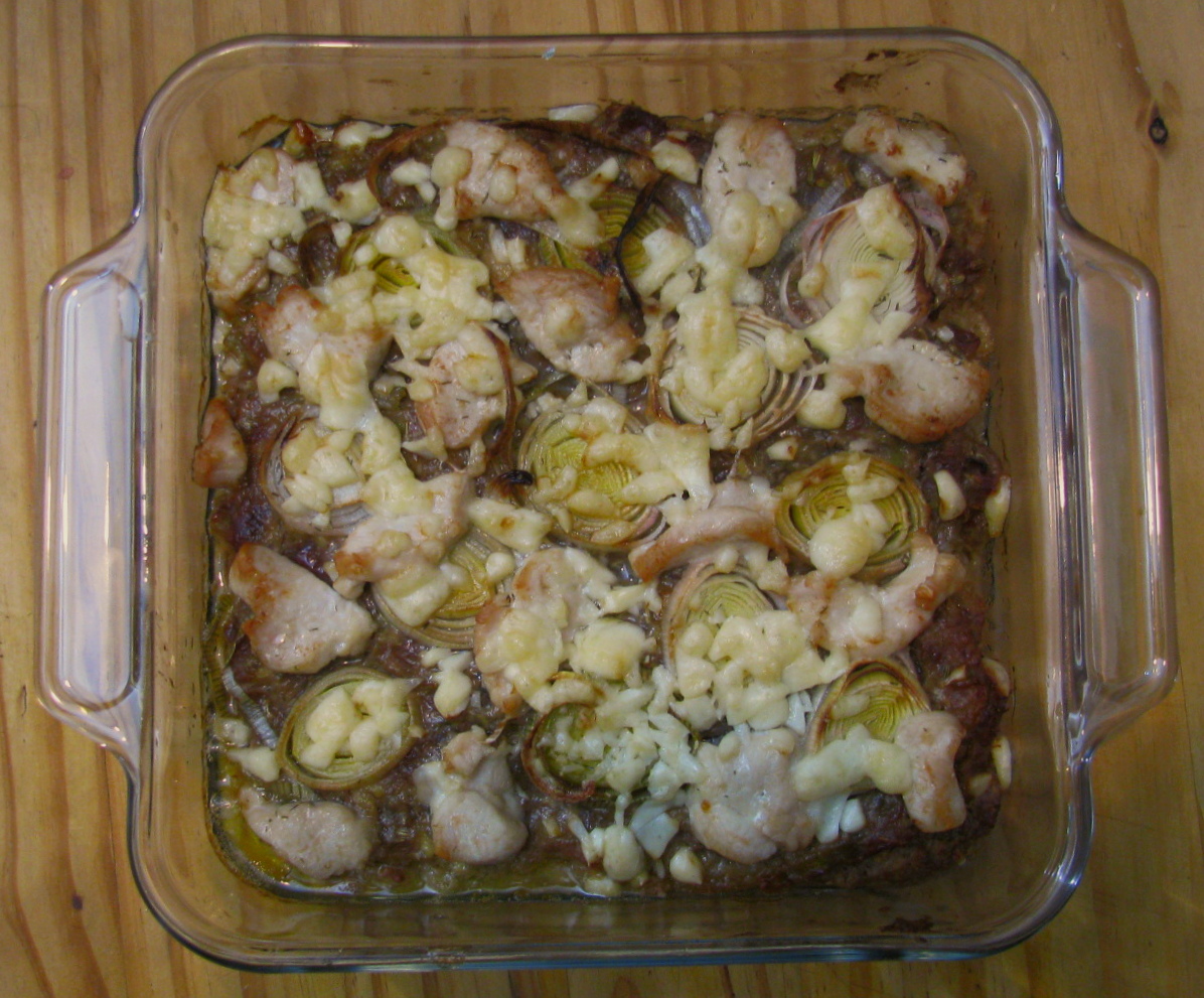 Leek and Baked Chicken Medjool Date Loaf