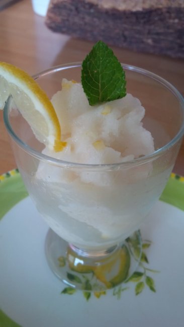 Lemon sorbet