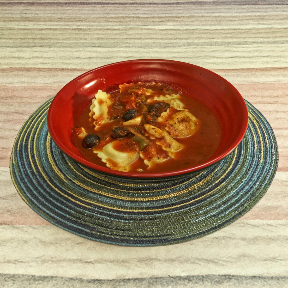 Lobster Ravioli with Spaghetti Sauce