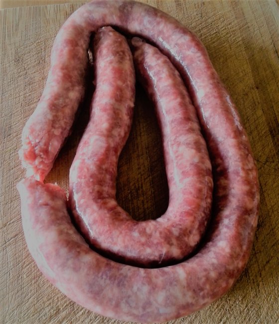 'Luganega' Italian sausage