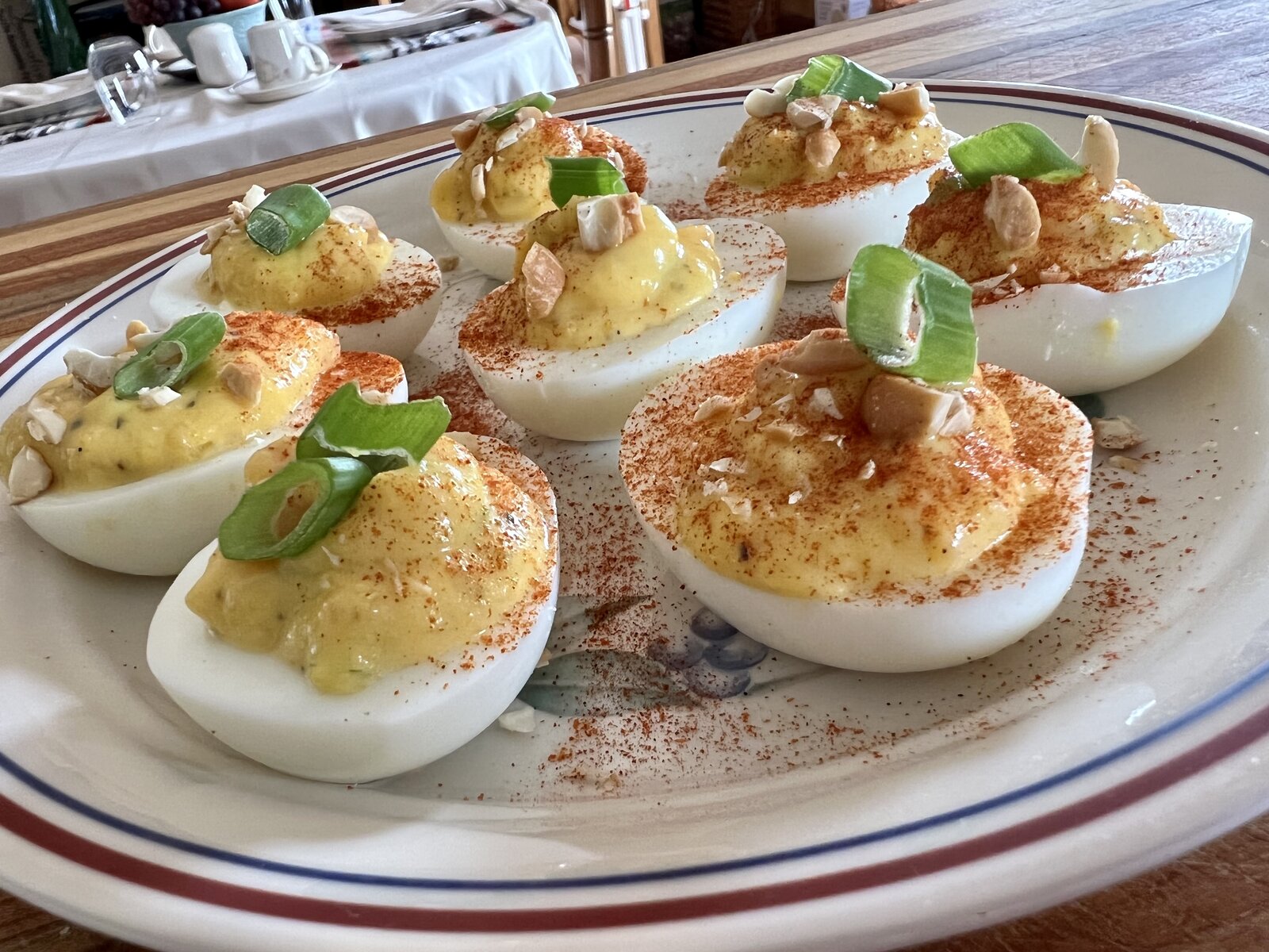 Mango Chutney Deviled Eggs