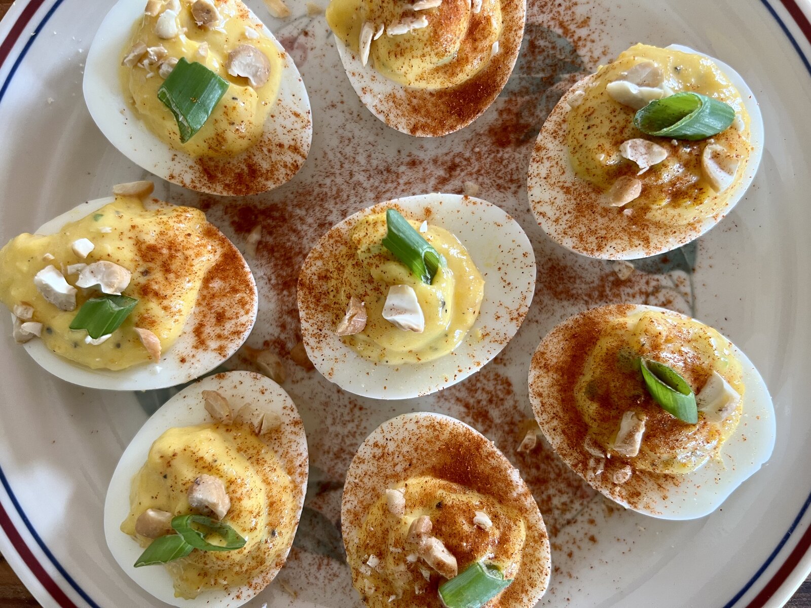 Mango Chutney Deviled Eggs