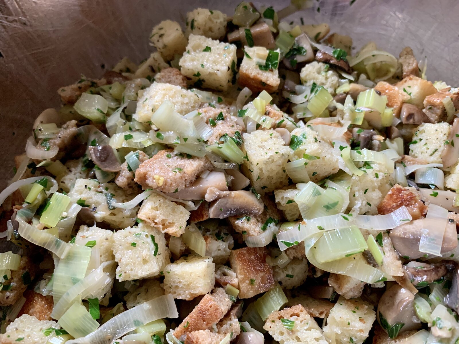 Mushroom-Leek Stuffing