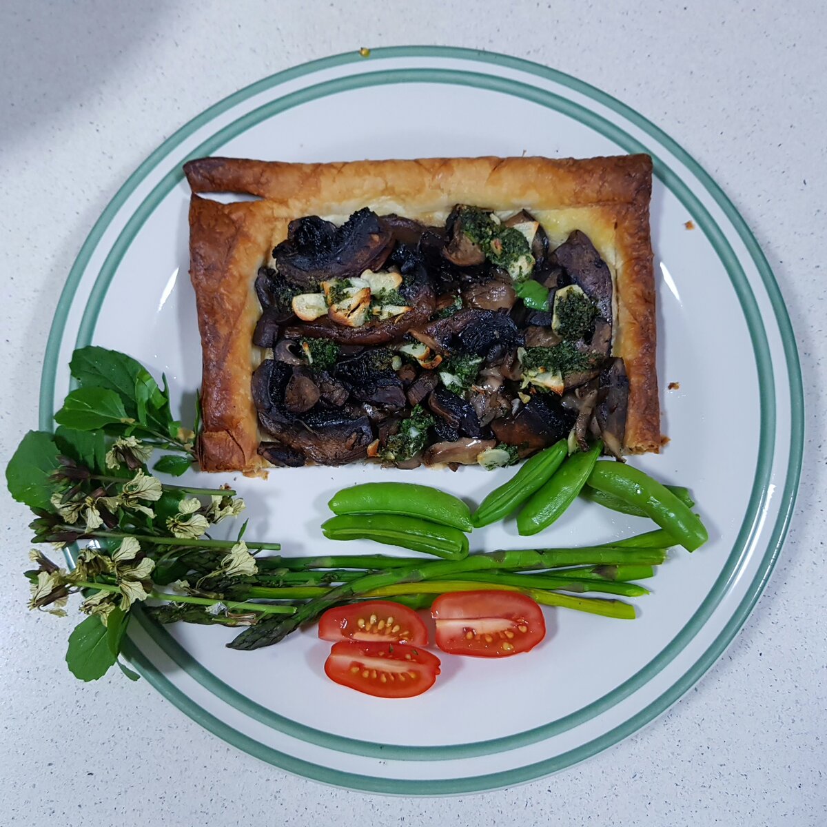 Mushroom tart