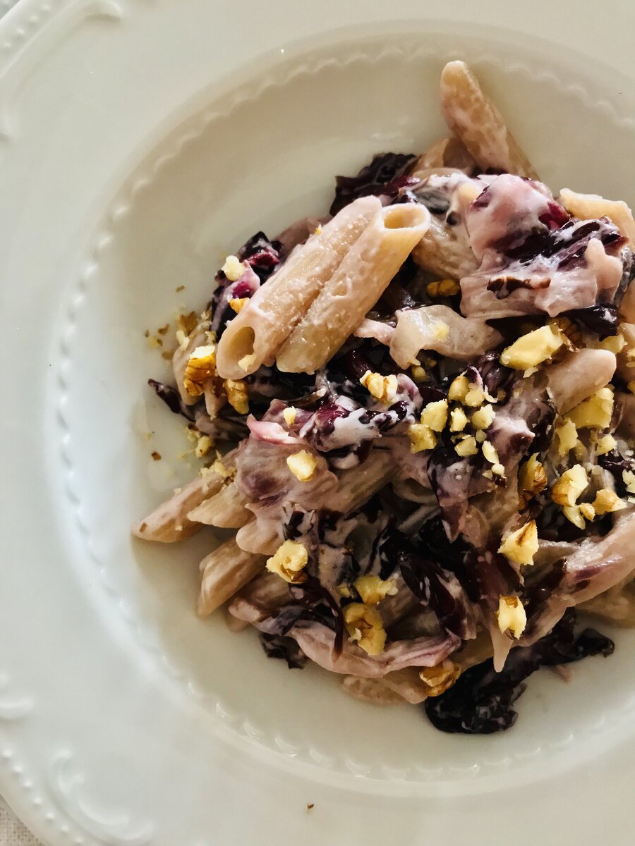 Oat Penne with Radicchio, Crescenza+Kefir and Walnuts.jpeg