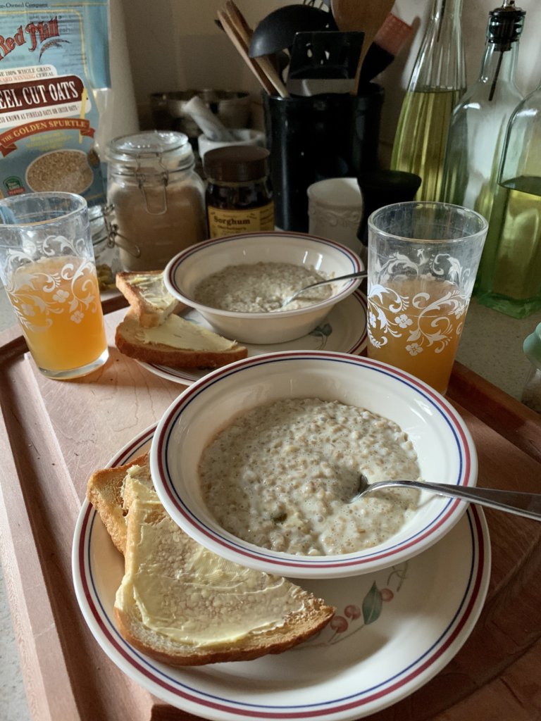 Oatmeal And Toast