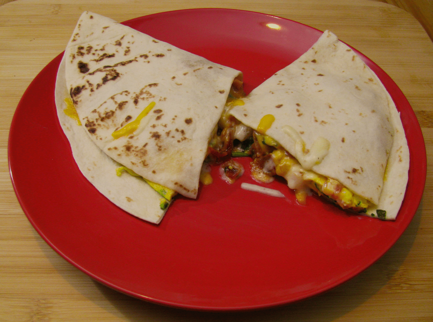 Onion and Garlic Breakfast Quesadillas