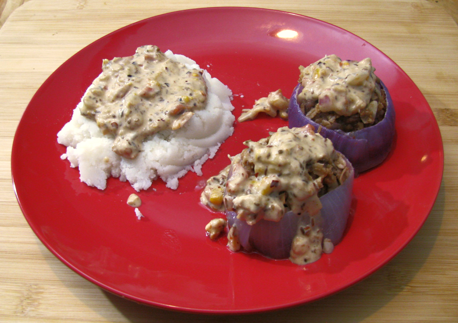 Onion Wrapped Breaded Meatballs