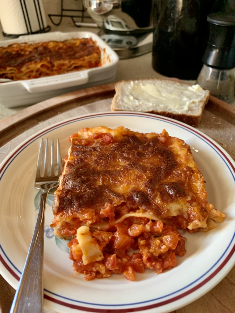 Overbrowned Lasagna