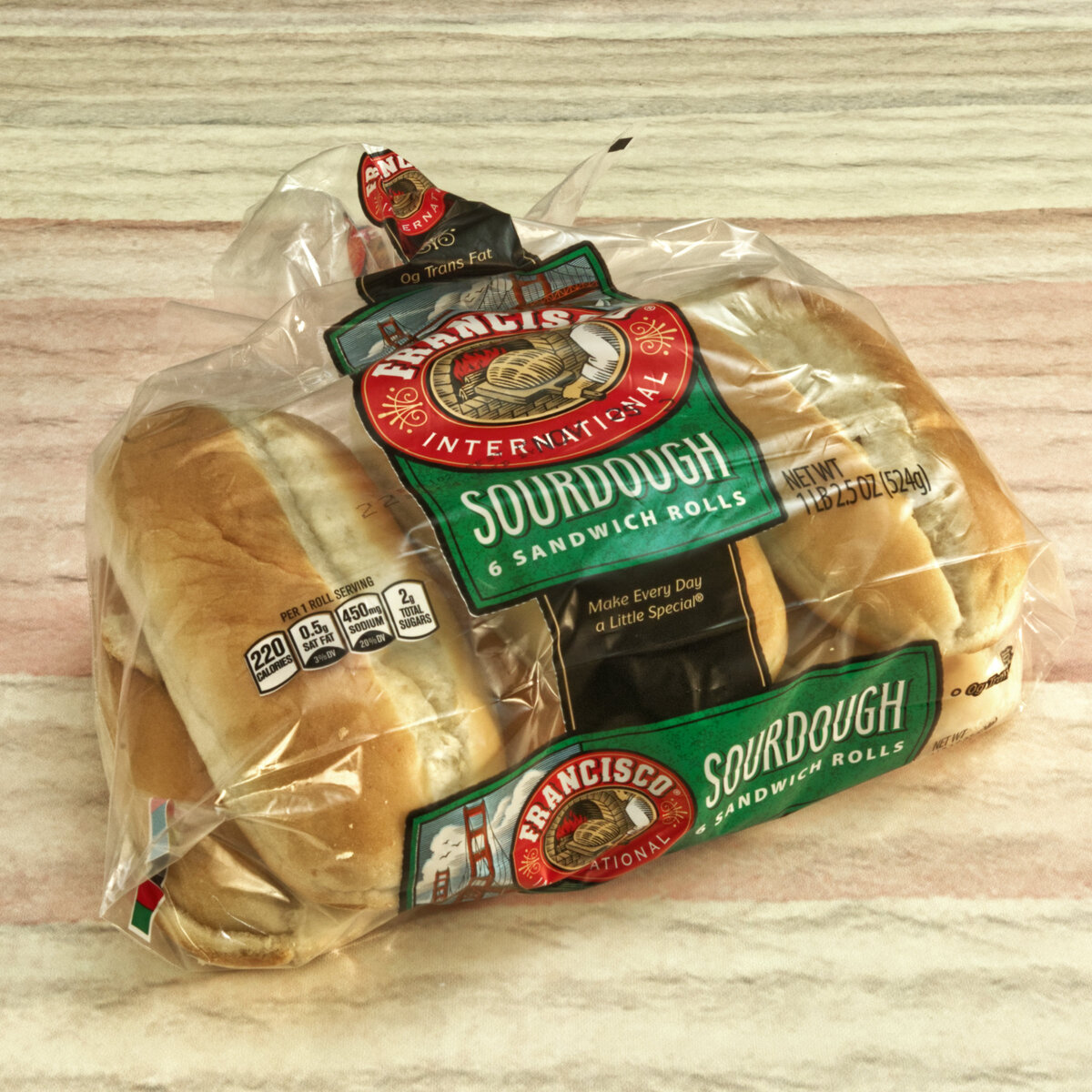 Packaged Sourdough Sandwich Rolls