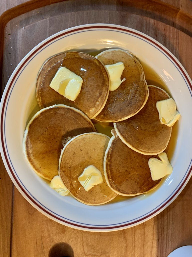 Pancakes, Maple Syrup, And Butter