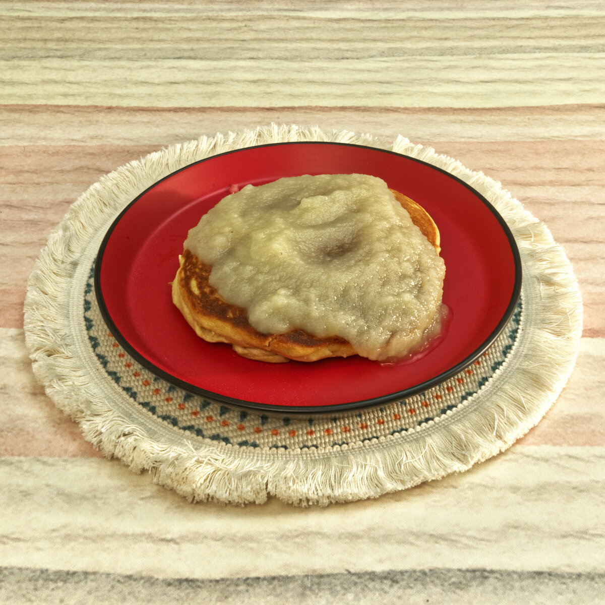 Pancakes with Apple Sauce