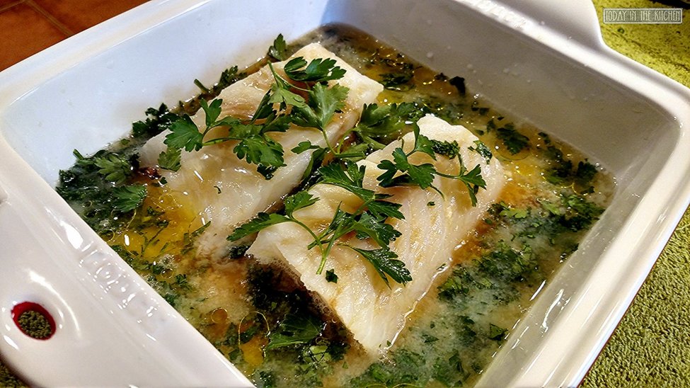 Parsley-cod-en-papillote-marinating