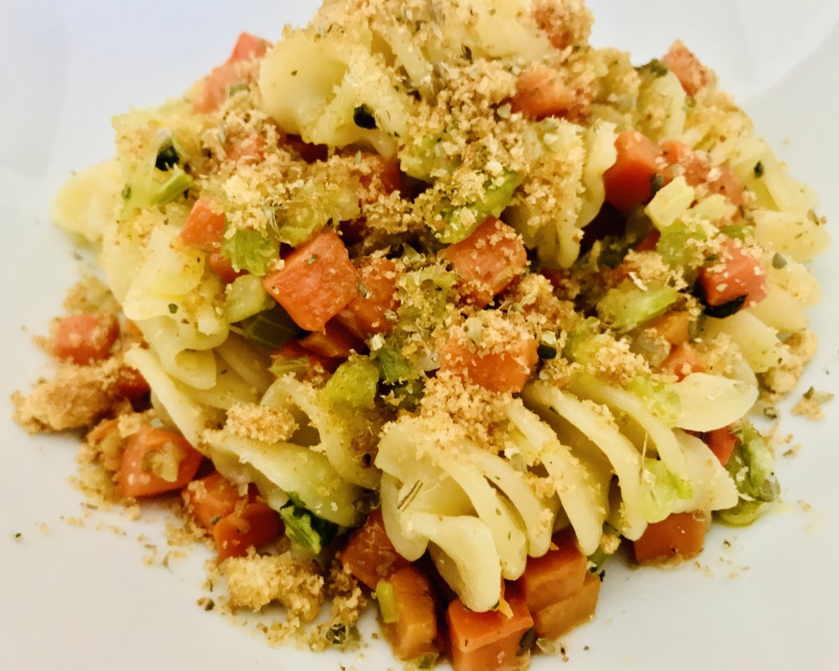 Pasta with Soffritto topped with toasted breadcrumbs.jpeg