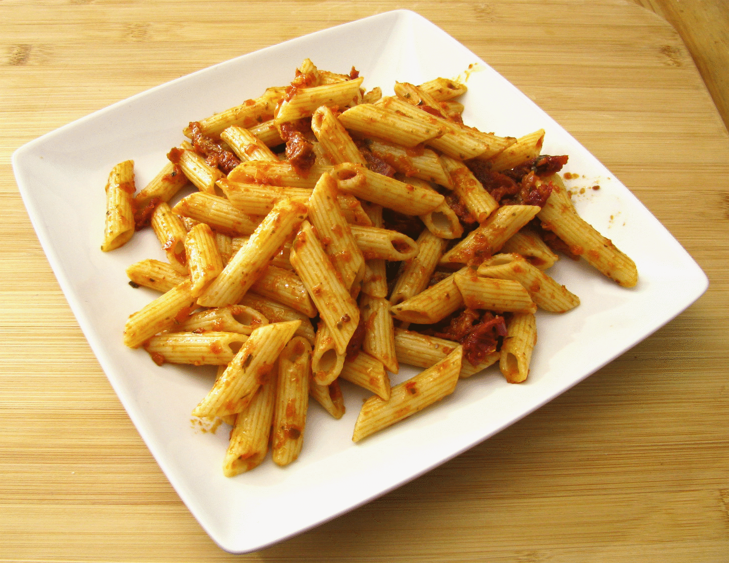 Penne with Sun Dried Tomato Pesto