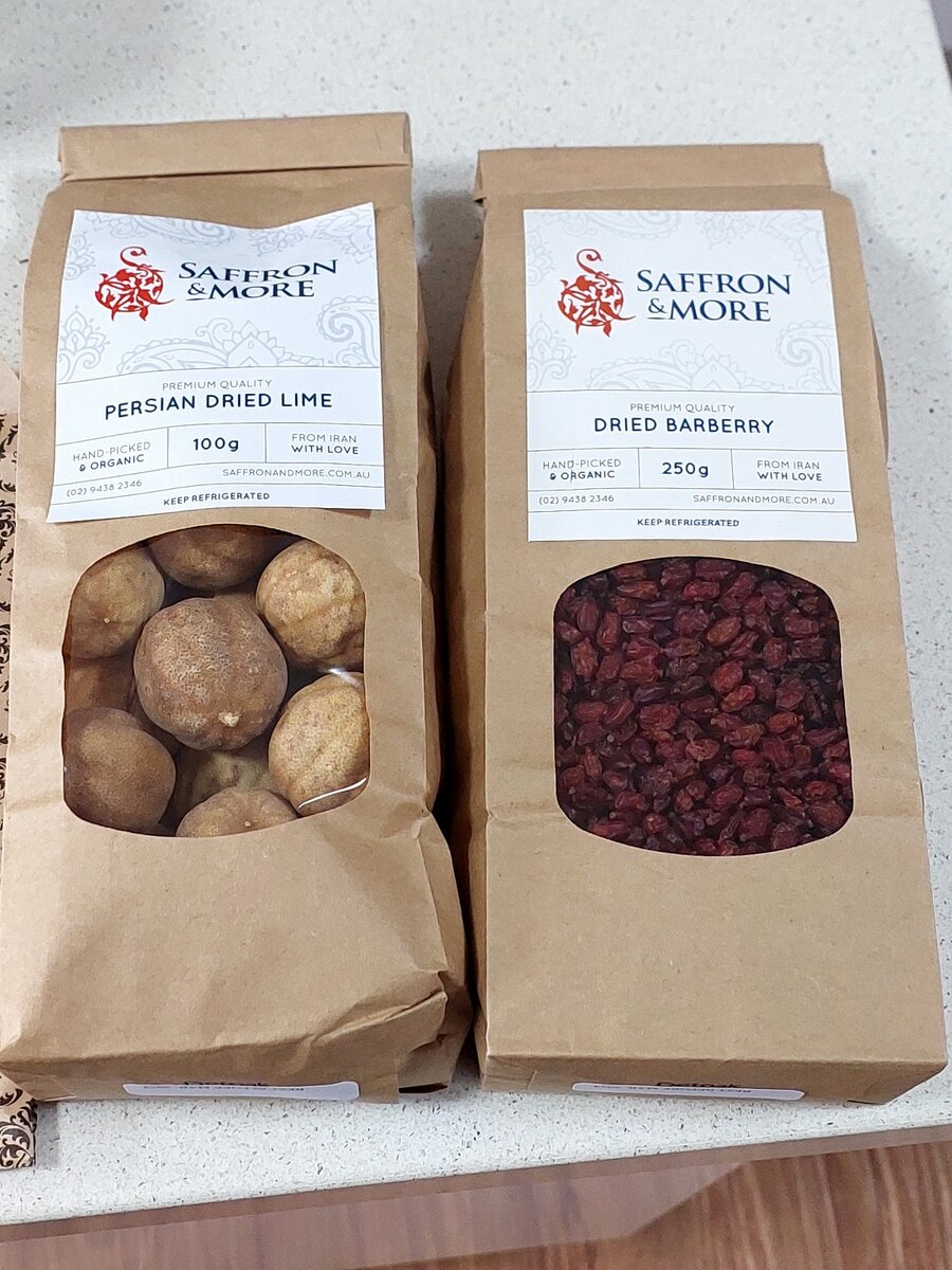 Persian Dried Limes and Dried Barberries