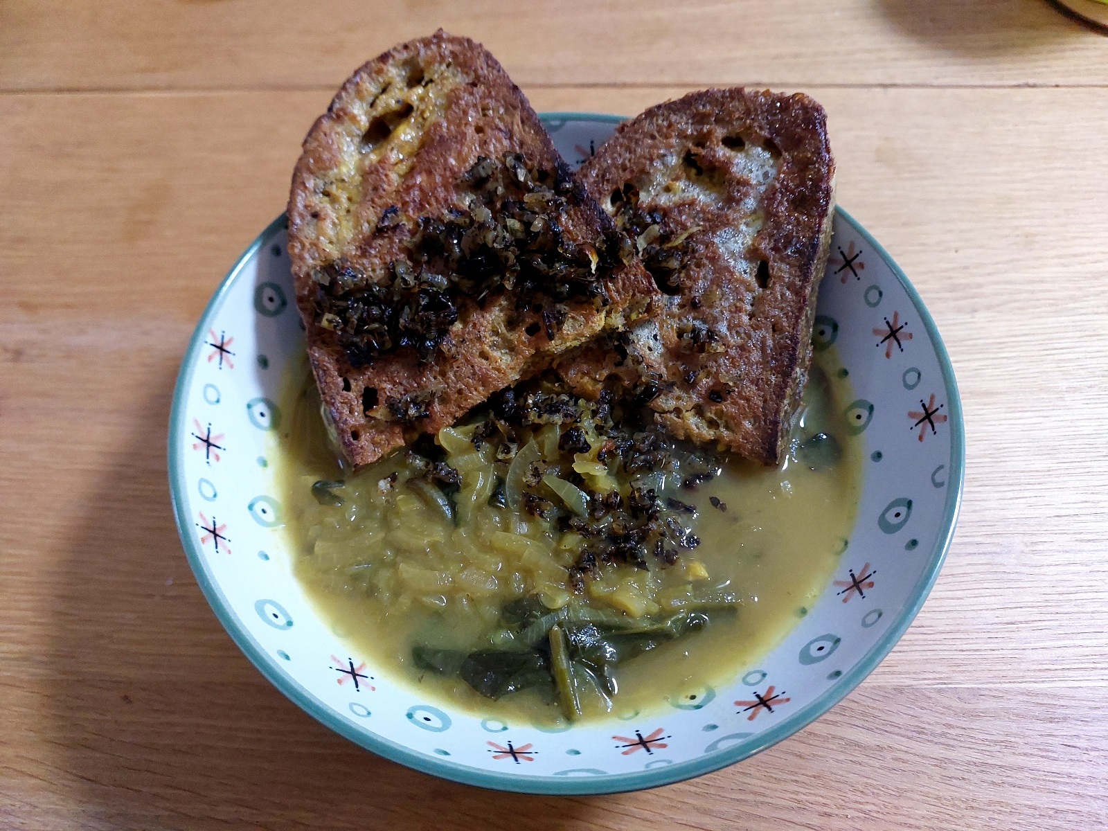 Persian Onion Soup with Eggy Sourdough