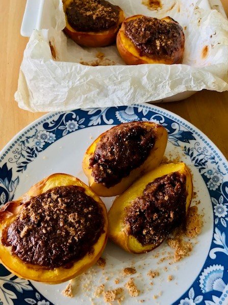 Piedmontese Stuffed Peaches with Amaretti and Cocoa.jpg