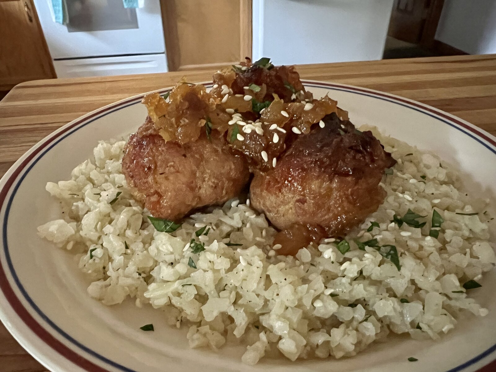 Pineapple-Glazed Ham Balls