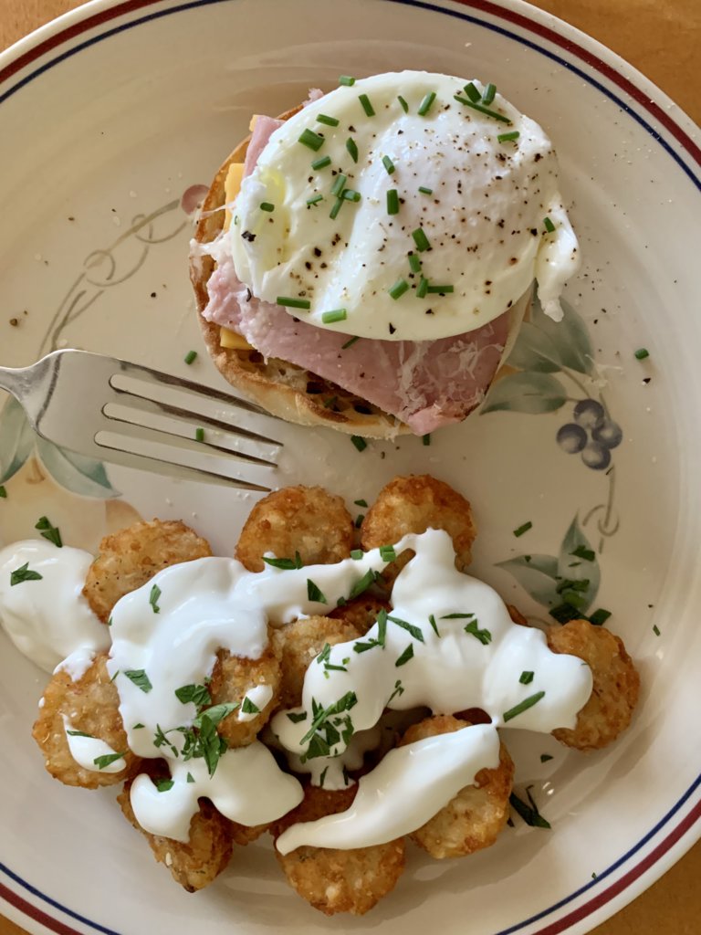 Poached Egg And Potatoes