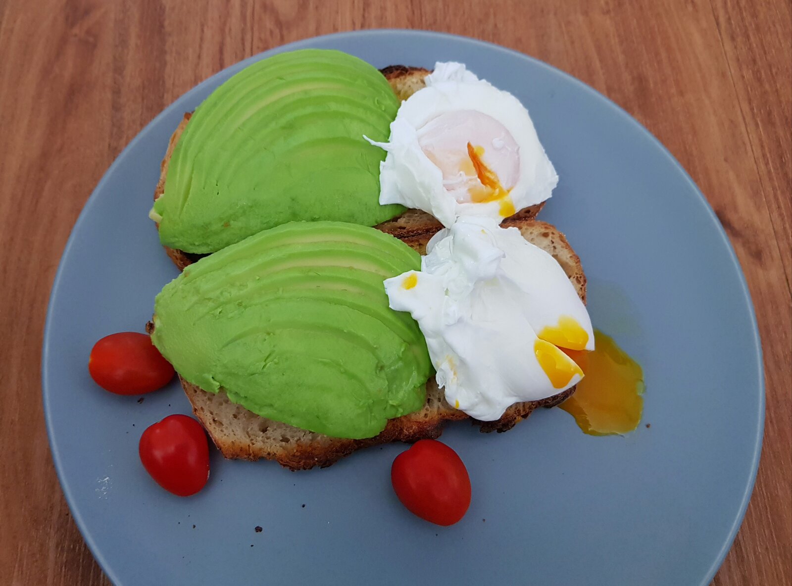 Poached eggs & Avocado on Sourdough Toast