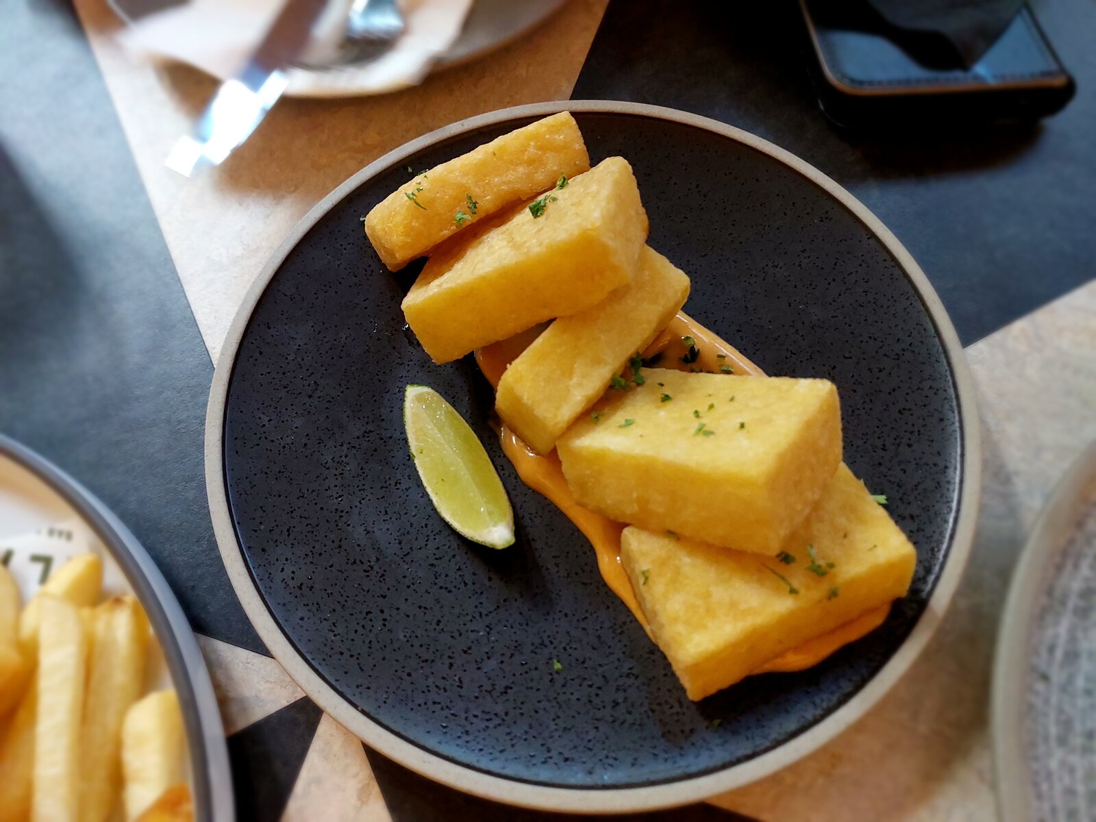 Polenta "chips"